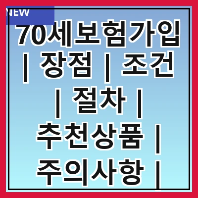 70세보험가입 | 장점 | 조건 | 절차 | 추천상품 | 주의사항 | 필요성 | 비교분석 | 후기