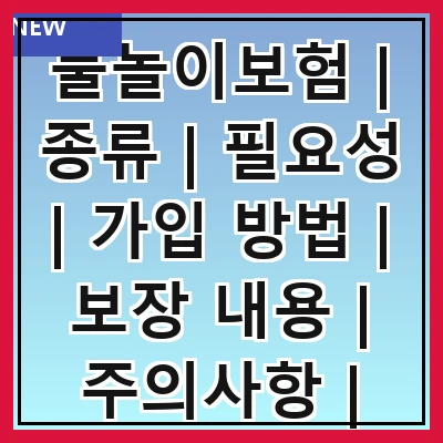 물놀이보험 | 종류 | 필요성 | 가입 방법 | 보장 내용 | 주의사항 | 추천 상품 | 비교 사이트
